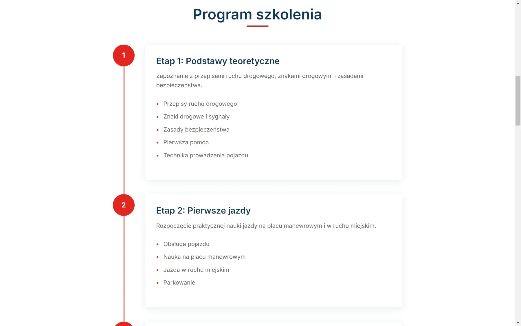 Strona szkoły jazdy na laptopie - widok 5